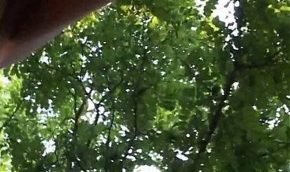 Real Italian amateur in a forest where the blonde fucks eager